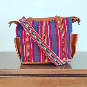 One-Of-A-Kind Nena & Co Atitlan Artisan Medium Convertible Day Bag